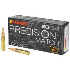 Barnes Precision Match Burner, 300 Blackout, 125 Grain, Open Tip Match BT, 20 Round Box 30737
