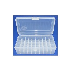FS Reloading Plastic Ammo Box Large Pistol 50 Round Clear